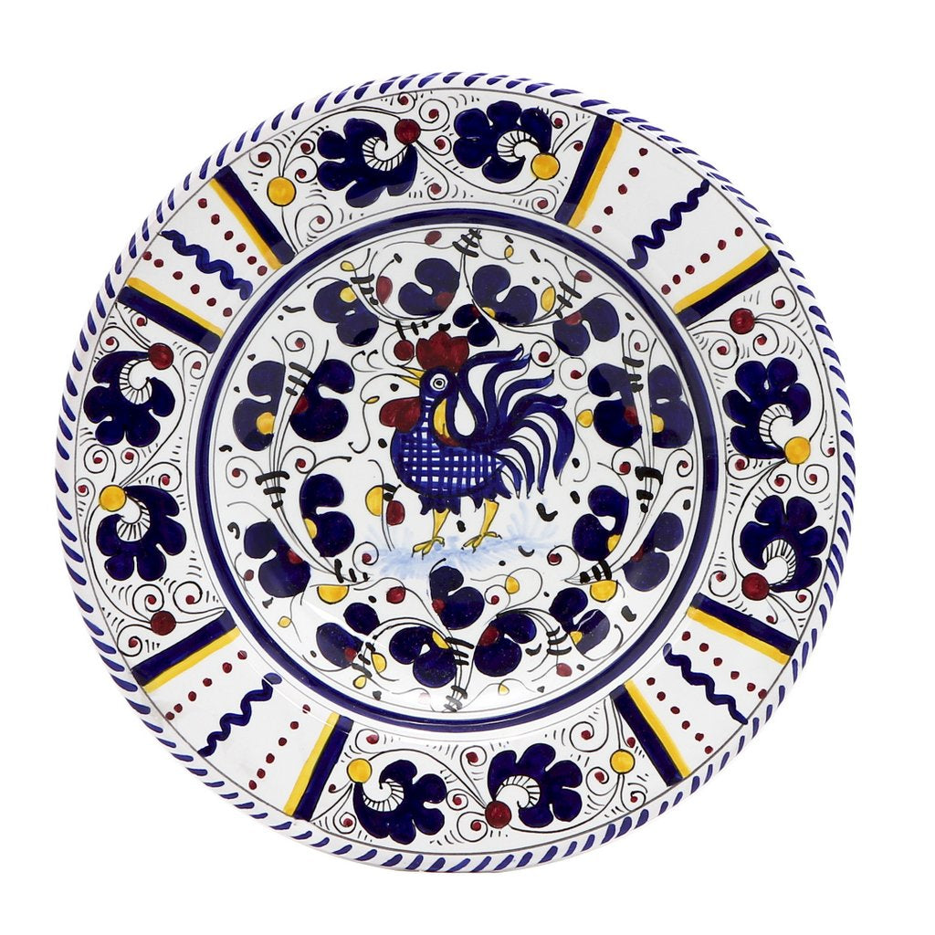 ORVIETO BLUE ROOSTER: 4 Pieces Place Setting - Artistica.com