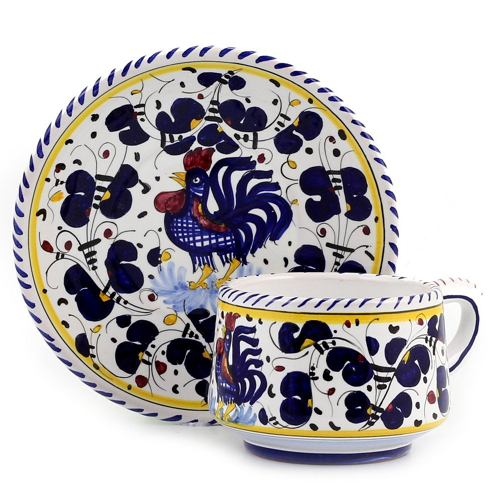 ORVIETO BLUE ROOSTER: 5 Pieces Place Setting - Artistica.com