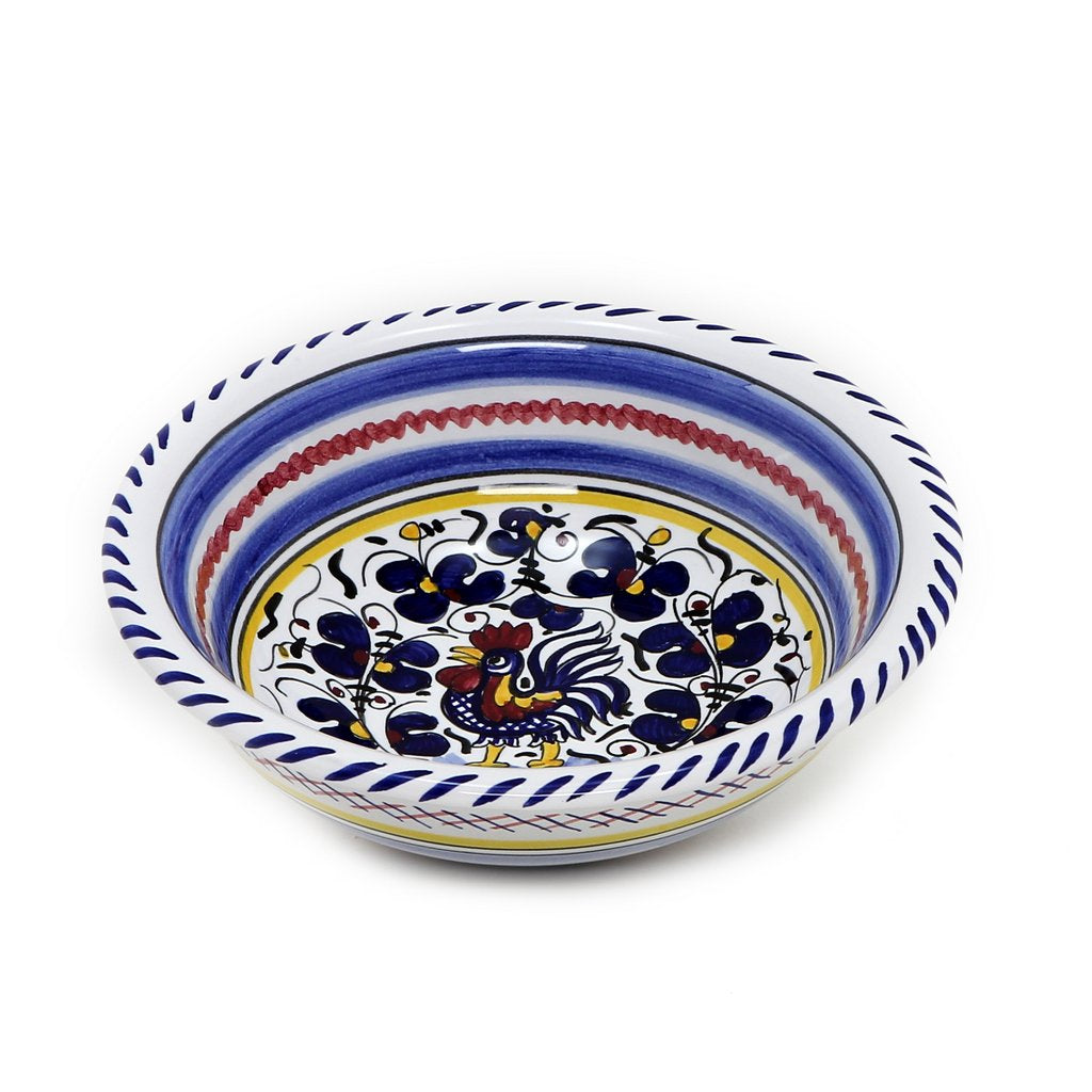 ORVIETO BLUE ROOSTER: Cereal Bowl - Artistica.com