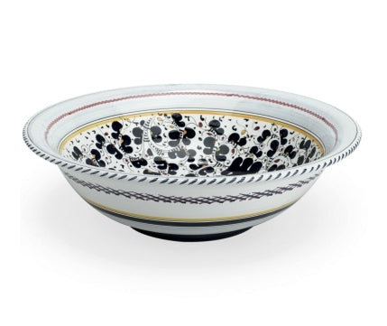 ORVIETO BLUE ROOSTER: Large Pasta/Salad Serving Bowl - Artistica.com