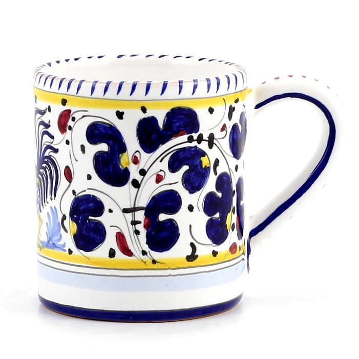 ORVIETO BLUE ROOSTER: Mug (10 Oz) - Artistica.com