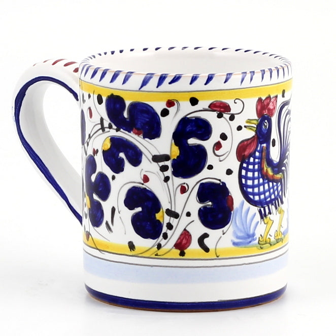ORVIETO BLUE ROOSTER: Mug (10 Oz) - Artistica.com