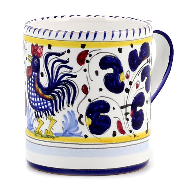 ORVIETO BLUE ROOSTER: 4 Pieces Place Setting - White center - Artistica.com