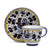 ORVIETO BLUE ROOSTER: Espresso cup and Saucer - Artistica.com