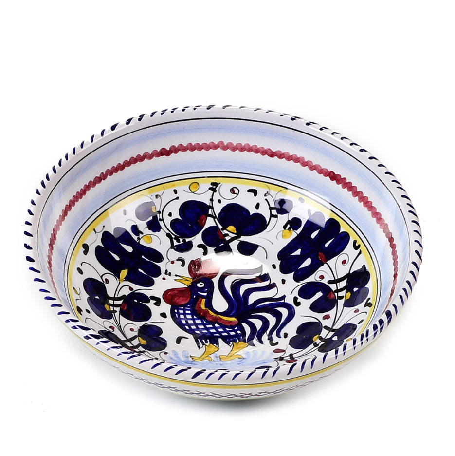 ORVIETO BLUE ROOSTER: Soup Pasta Coupe Bowl - Artistica.com