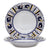 ORVIETO BLUE ROOSTER: Rim Pasta Soup Bowl (White Center) - Artistica.com