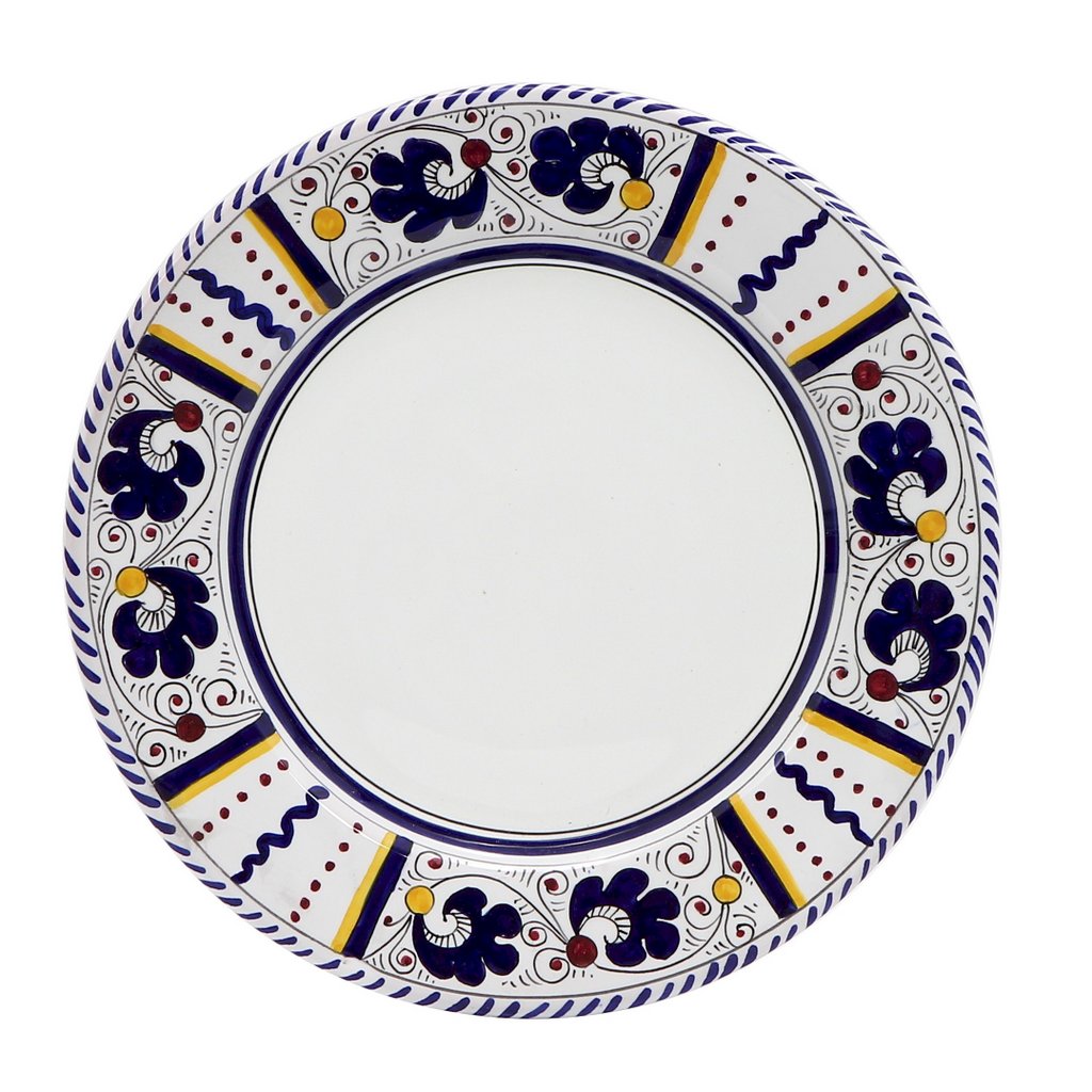 ORVIETO BLUE ROOSTER: 4 Pieces Place Setting - White center - Artistica.com