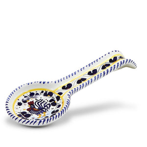 ORVIETO BLUE ROOSTER: Bundle with Butter Dish + Sauce Boat + Parmesan Bowl + Spoon Rest