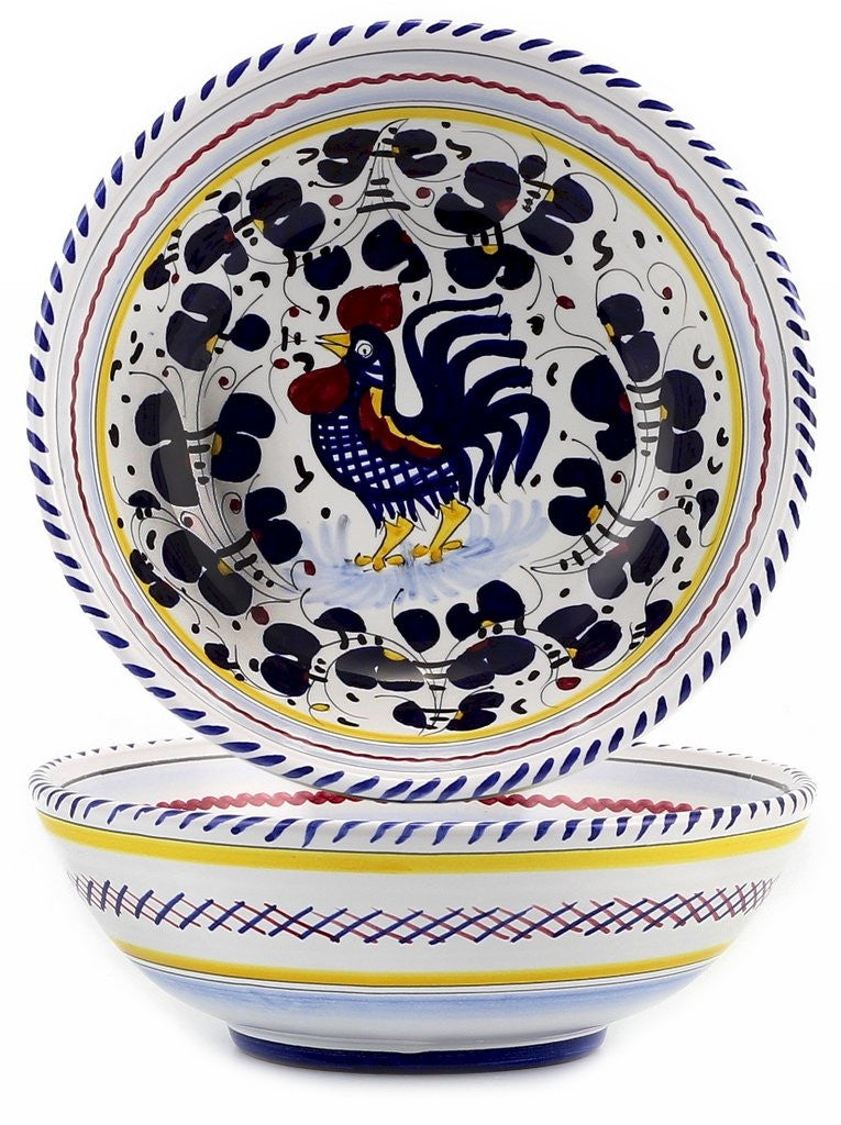 ORVIETO BLUE ROOSTER: Soup Pasta Coupe Bowl - Artistica.com