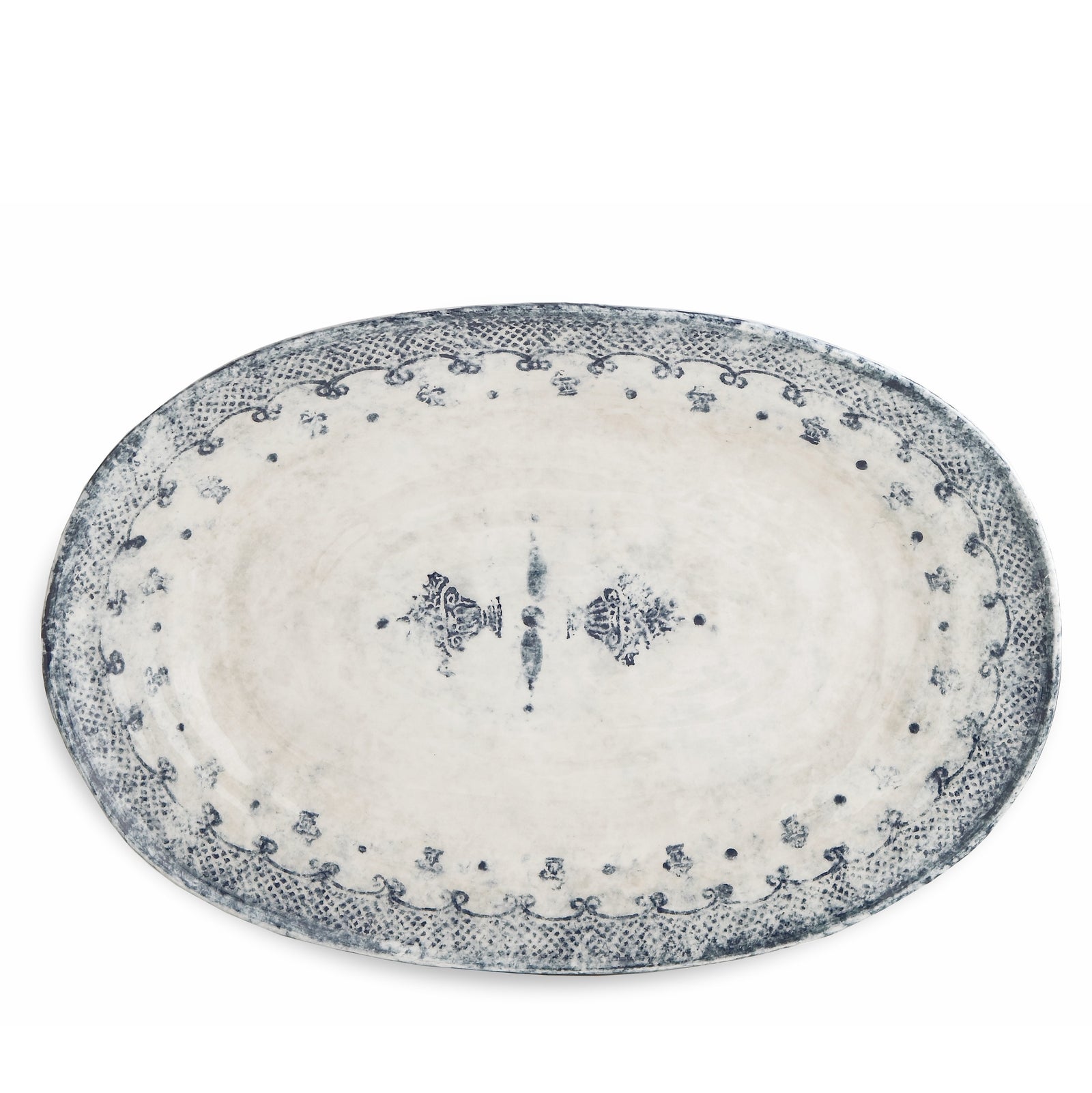 ARTE ITALICA: Burano Large Oval Platter - Artistica.com