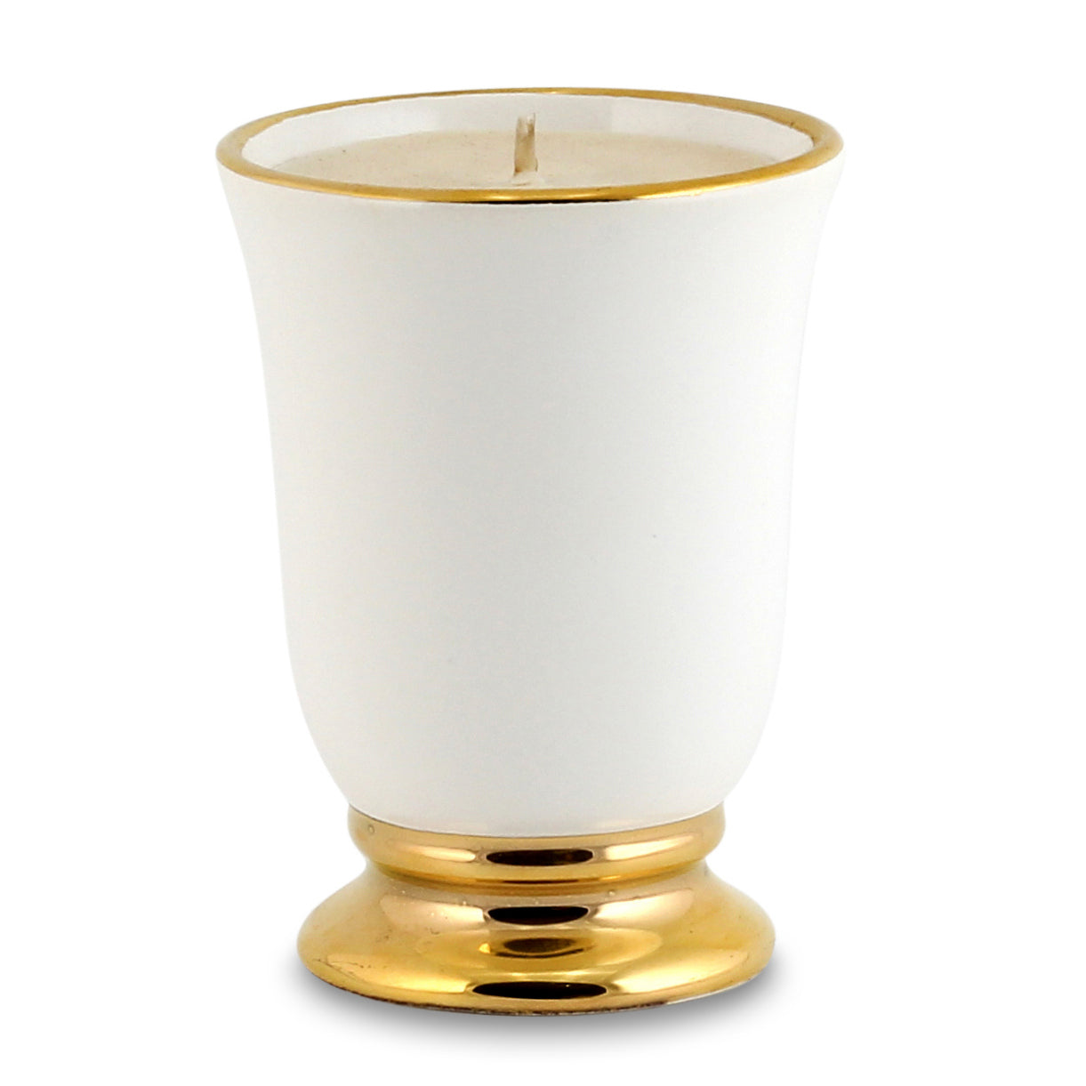 DERUTA ORO: Deluxe Precious Bell Cup Candle with Pure Gold Rim - Artistica.com