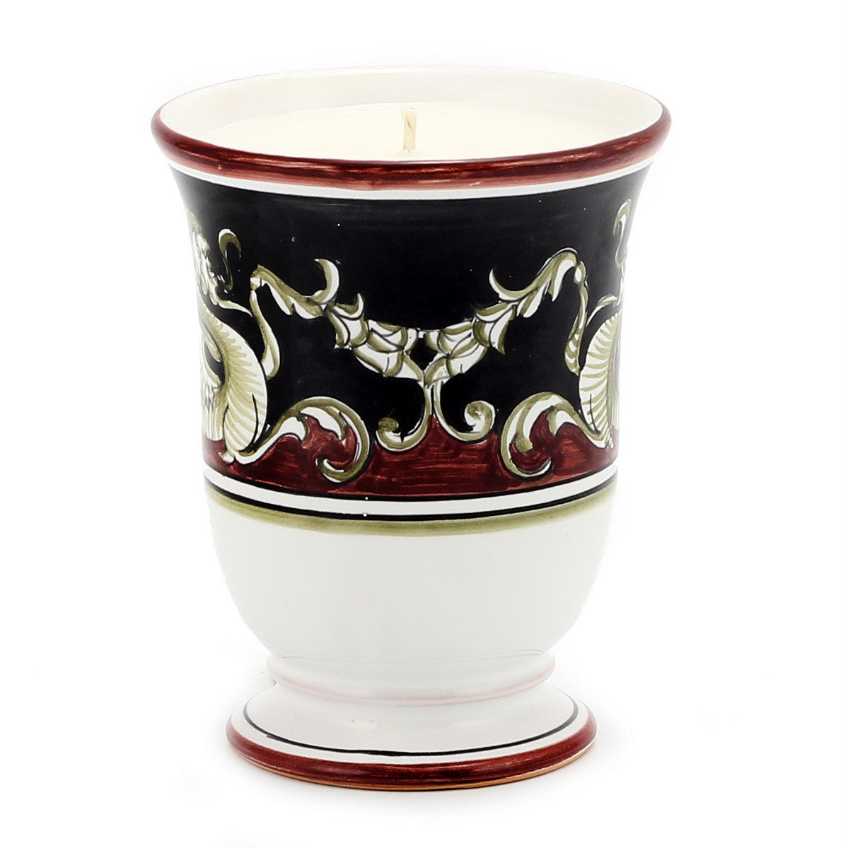 DERUTA CANDLES: Bell Cup Candle ~ Deruta Pompei Design - Artistica.com