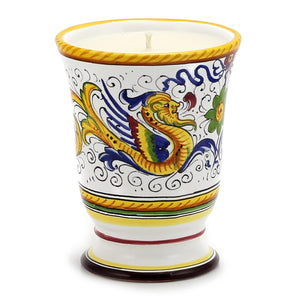 DERUTA CANDLES: Bell Cup Candle ~ Deruta Raffaellesco  Design - Artistica.com