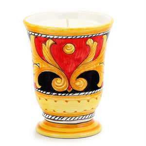 DERUTA CANDLES: Bell Cup Candle ~ Deruta Vario #5 Design - Artistica.com