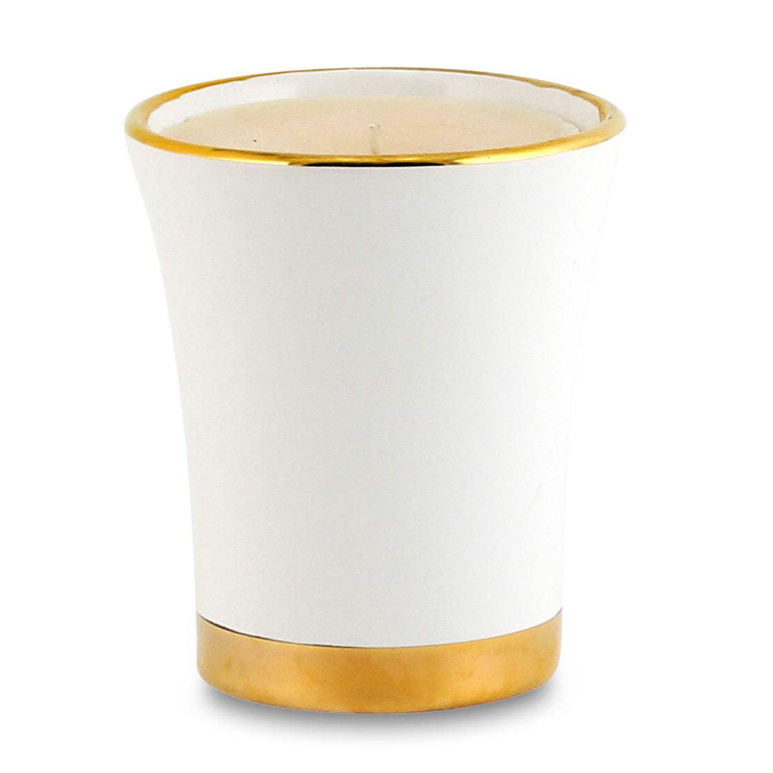 HOLIDAYS DERUTA ORO: Deluxe Precious Flared Candle with Pure Gold Rim - Artistica.com