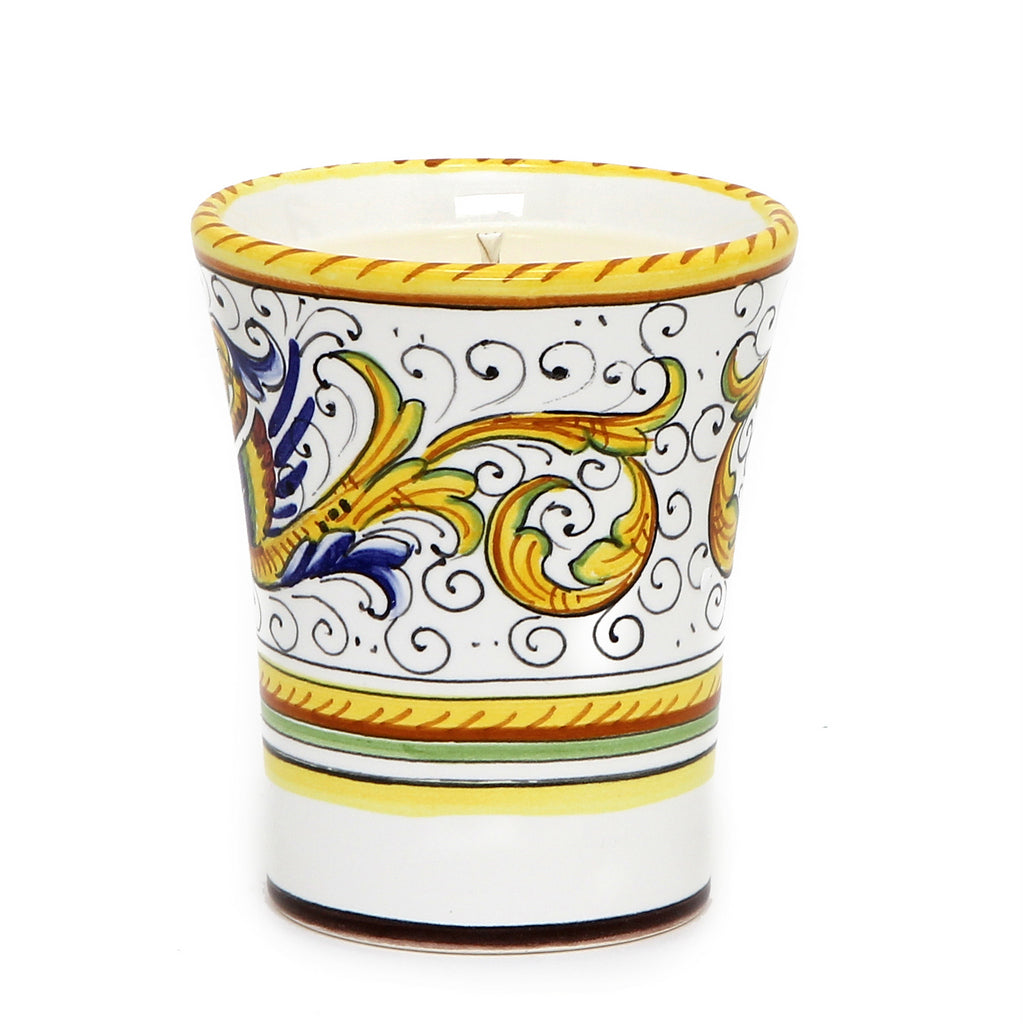 DERUTA CANDLES: Deluxe Precious Flared Candle RAFFAELLESCO DELUXE Design - Artistica.com