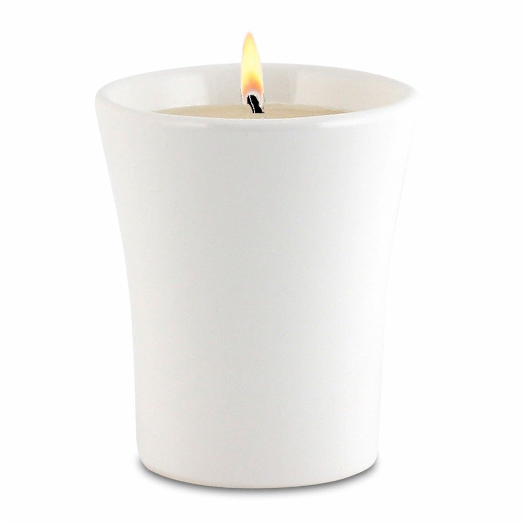 PURITY SPA CANDLE: Flared Candle pure White - Artistica.com