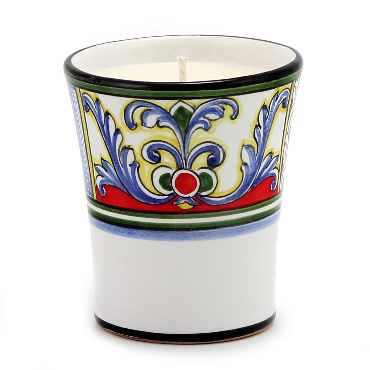 DERUTA CANDLES: Contempo Cup Candle ~ Deruta Yasmine Design - Artistica.com