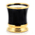 DERUTA CANDLES: Deluxe Precious Cup Candle ~ Ausonia Nero Design ~ Pure Gold Rim - Artistica.com