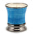 DERUTA CANDLES: Garden MINT Scented Candle - Deluxe Precious Cup Coloris Celeste Design with Pure Platinum Rim (10 Oz) - Artistica.com