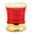 DERUTA CANDLES: Napoli TOMATO LEAF Scented Candle - Deluxe Precious Cup Coloris Red Design with Pure Gold Rim (10 Oz) - Artistica.com