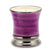 DERUTA CANDLES: Venetian LAVENDER Scented Candle - Deluxe Precious Cup Coloris Purple Design with Pure Platinum Rim - Artistica.com