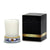 HOLIDAYS DERUTA CANDLES: Frosted Glass & Deruta Ceramic Base Candle ~ Ricco Deruta Design - Artistica.com