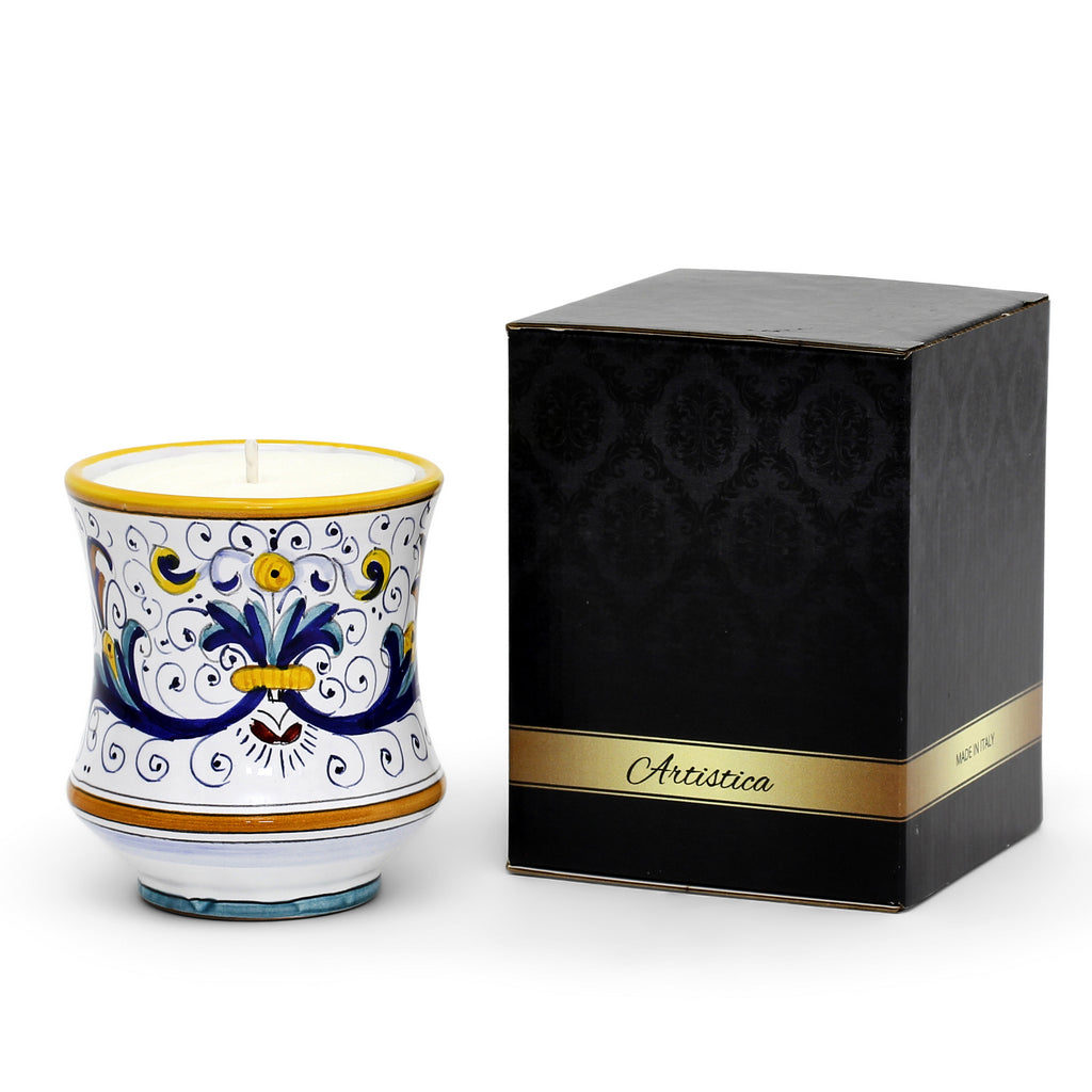HOLIDAYS DERUTA CANDLES: Deluxe Precious Concave Candle RICCO DERUTA DELUXE Design - Artistica.com