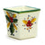 DERUTA CANDLES: Square Flared Candle Holly Leaves Design - Artistica.com