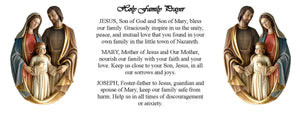 SUBLIMART: Prayer Candle - Porcelain Soy Wax Candle - Holy Family