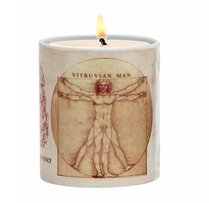 SUBLIMART: Affresco - Porcelain Soy Wax Candle 'Vitruvian Man' (Design #AFF18)