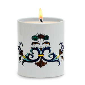 SUBLIMART: Deruta Style - Porcelain Soy Wax Candle (Design #DER03)