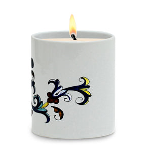 SUBLIMART: Deruta Style - Porcelain Soy Wax Candle (Design #DER03)