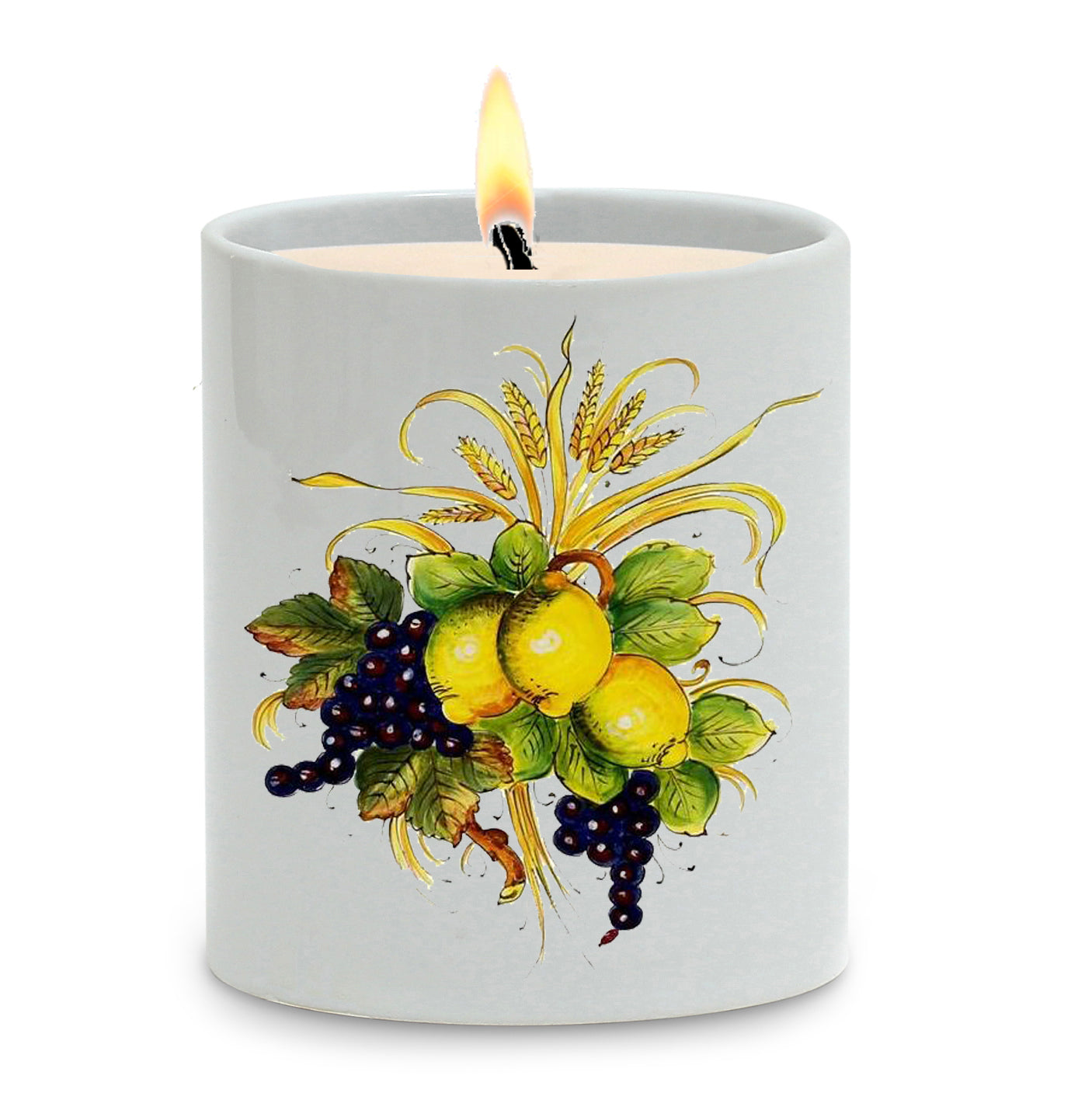 SUBLIMART: Deruta - Porcelain Soy Wax Candle 'Frutta Toscana' (Design #DER22)