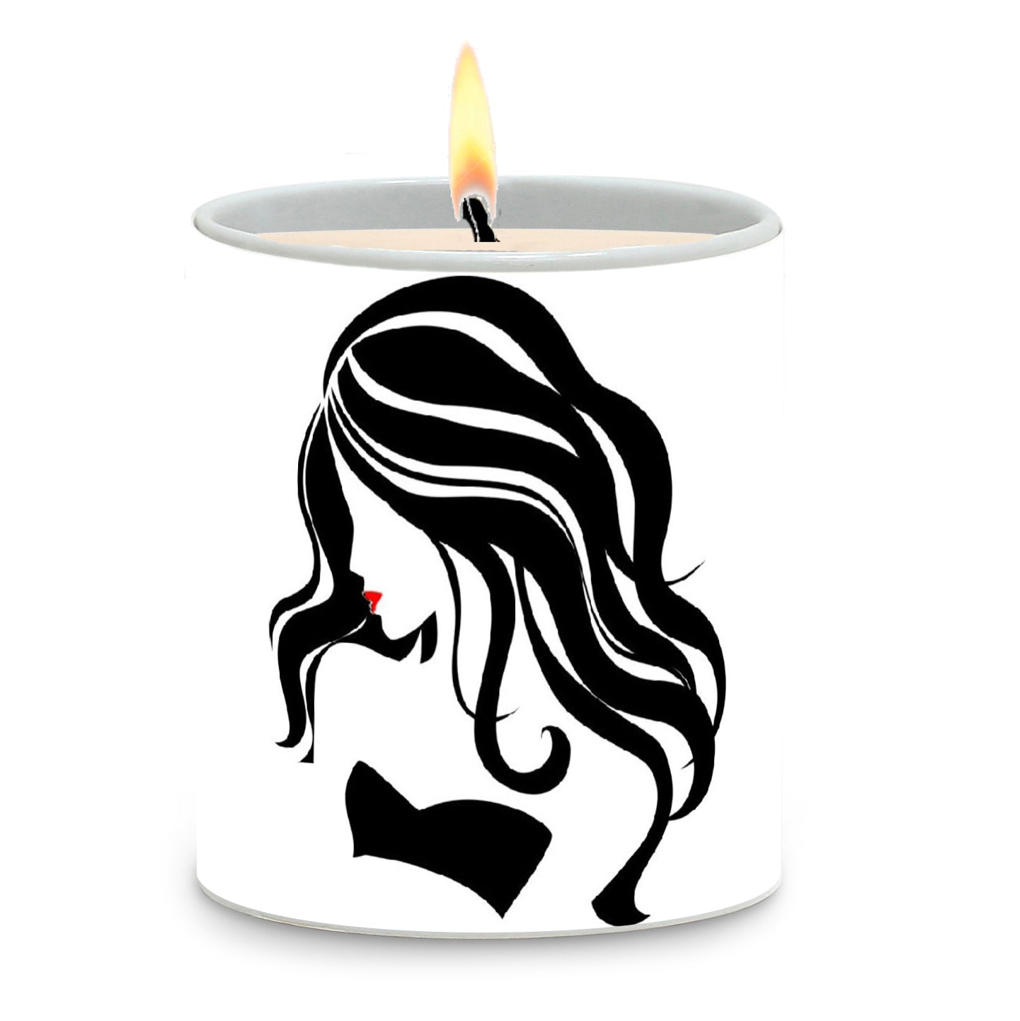 SUBLIMART: Bella Donna Lineart - Porcelain Soy Wax Candle (Design #LIN03)