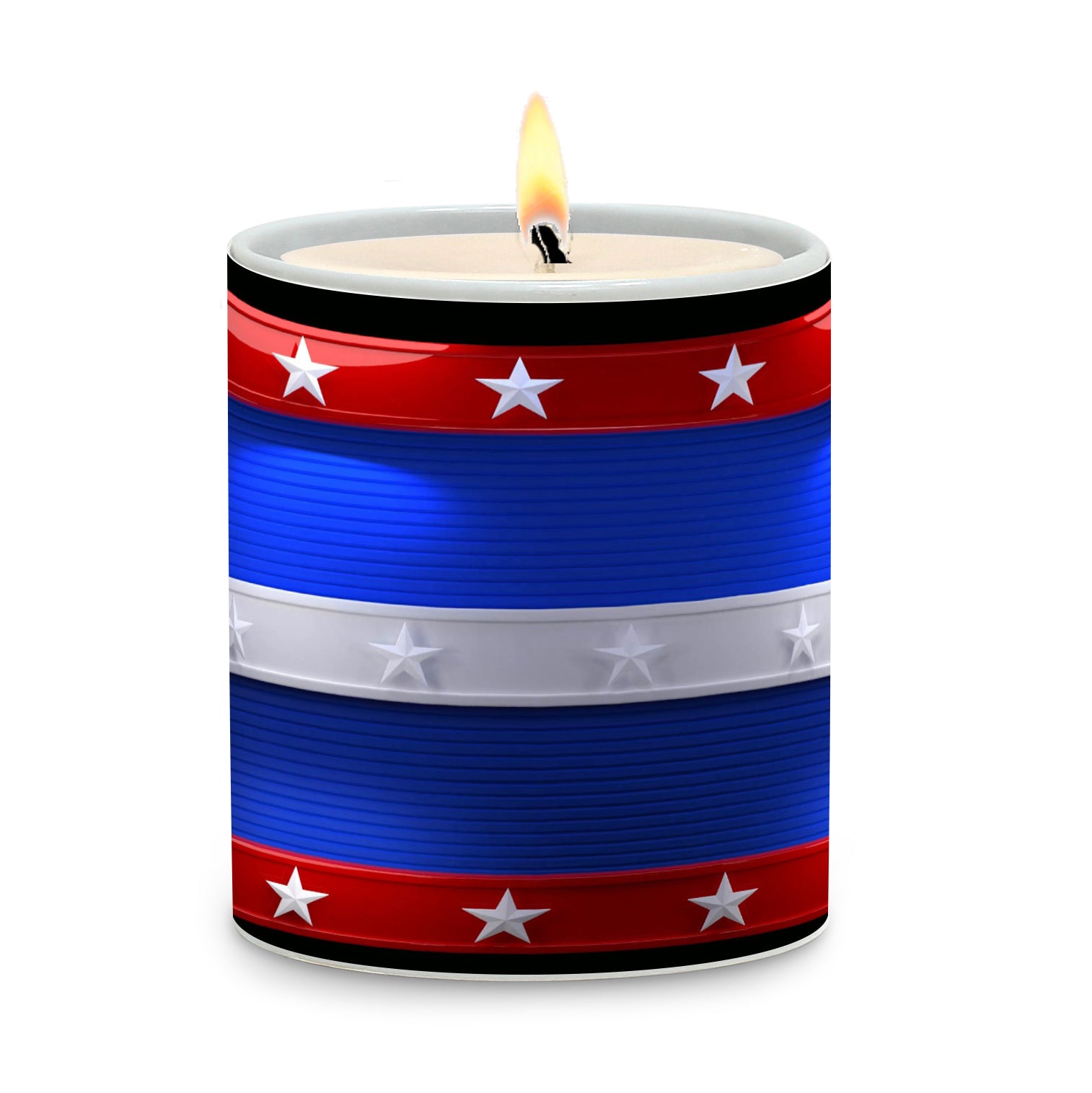 SUBLIMART: Patriotic - Porcelain Soy Wax Candle (Design #PAT01)