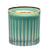 CRYSTAL CANDLES: Scented soy candle in hand engraved GREEN crystal cup ~ Blue Spruce scent - Artistica.com