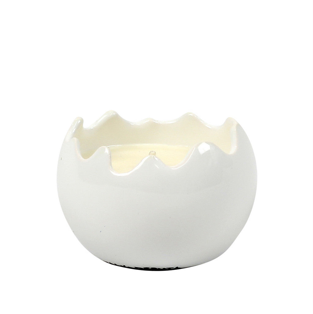 PURITY SPA CANDLE: Sphera Candle fluted rim pure White (Small) - Artistica.com