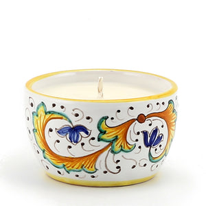 DERUTA CANDLES: Jar Candle with lid ~ Perugino Design - Artistica.com
