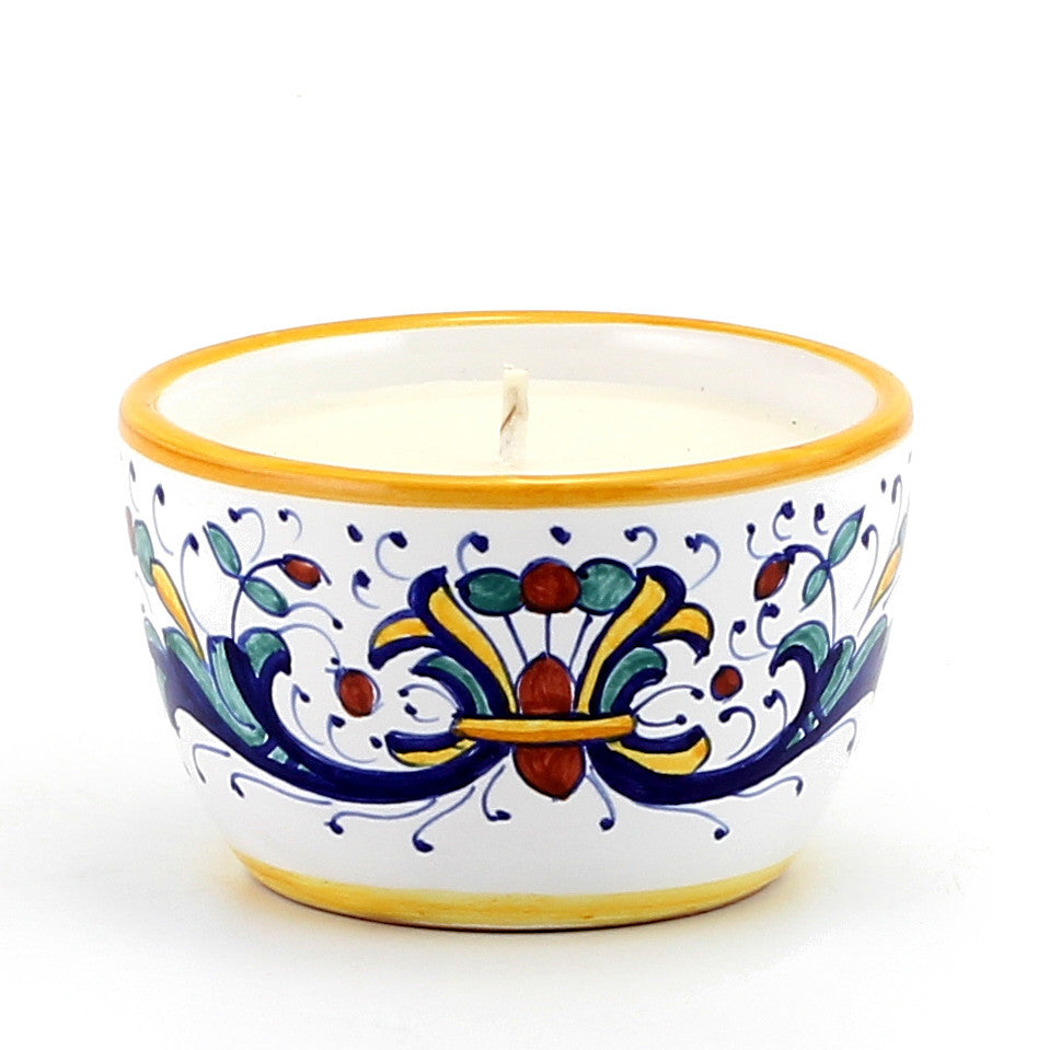 DERUTA CANDLES: Jar Candle with lid ~ Ricco Deruta Design - Artistica.com