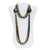 MURANO MURRINA: Hand Blown Murano Glass seed beads Necklace Doge - BLUE and GOLD - Artistica.com