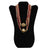 MURANO MURRINA: Hand Blown Murano Glass seed beads Necklace Doge - RED and GOLD - Artistica.com