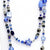 MURANO MURRINA: Hand Blown Murano Glass Necklace Giuditta - AQUA/BLUE - Artistica.com