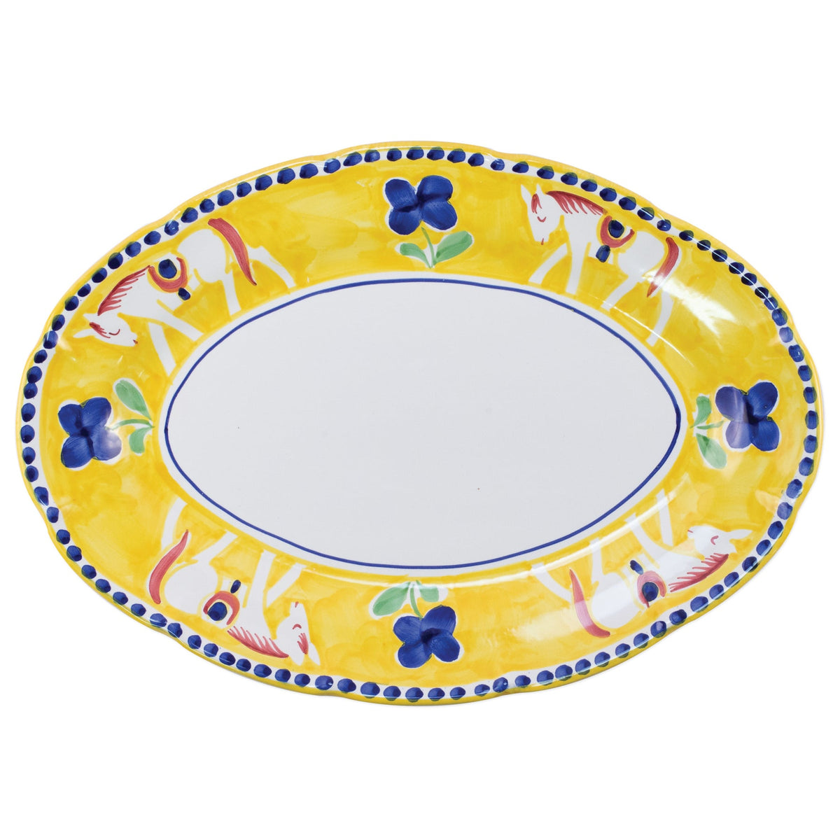 VIETRI: CAMPAGNA Cavallo Oval Platter - Artistica.com