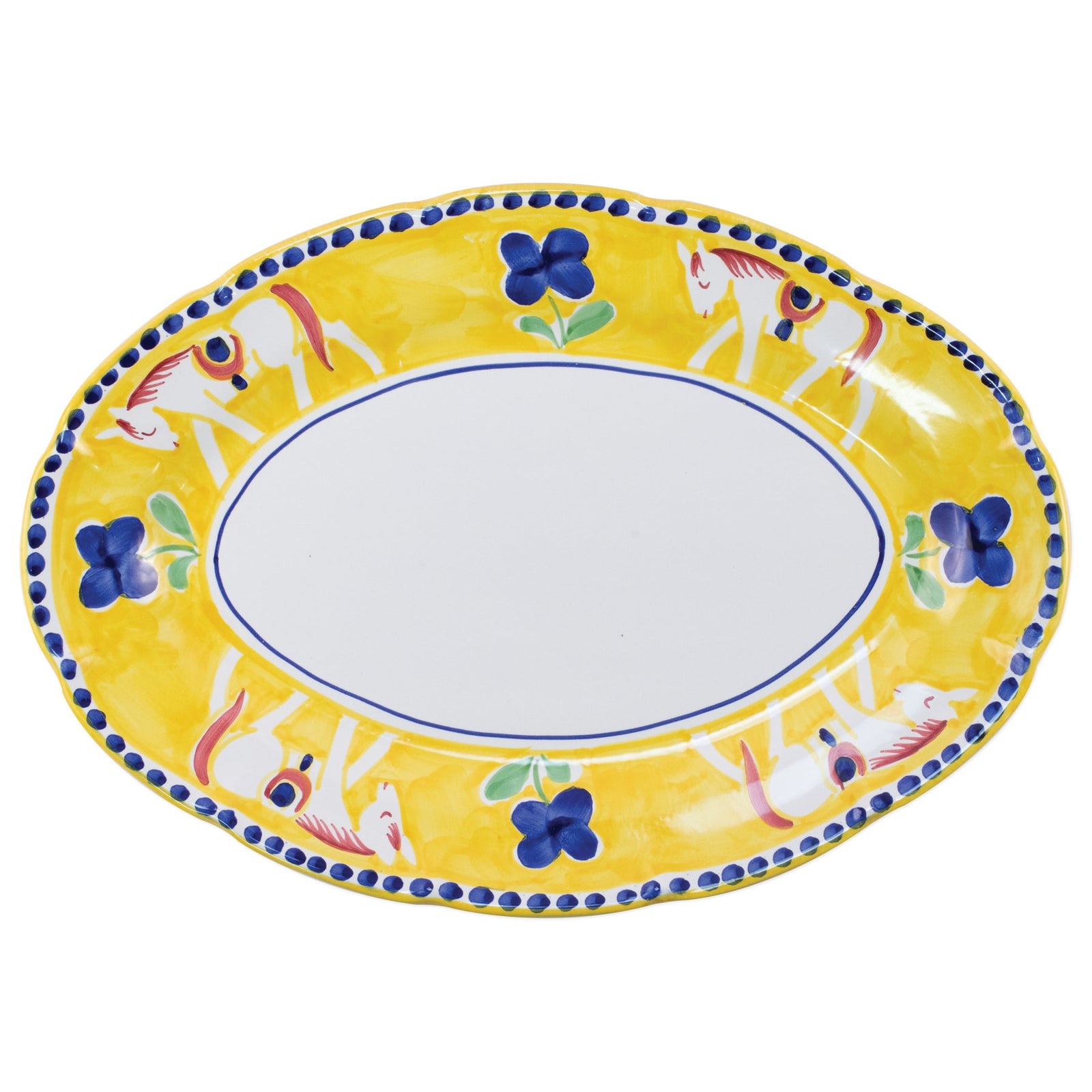 VIETRI: CAMPAGNA Cavallo Oval Platter - Artistica.com