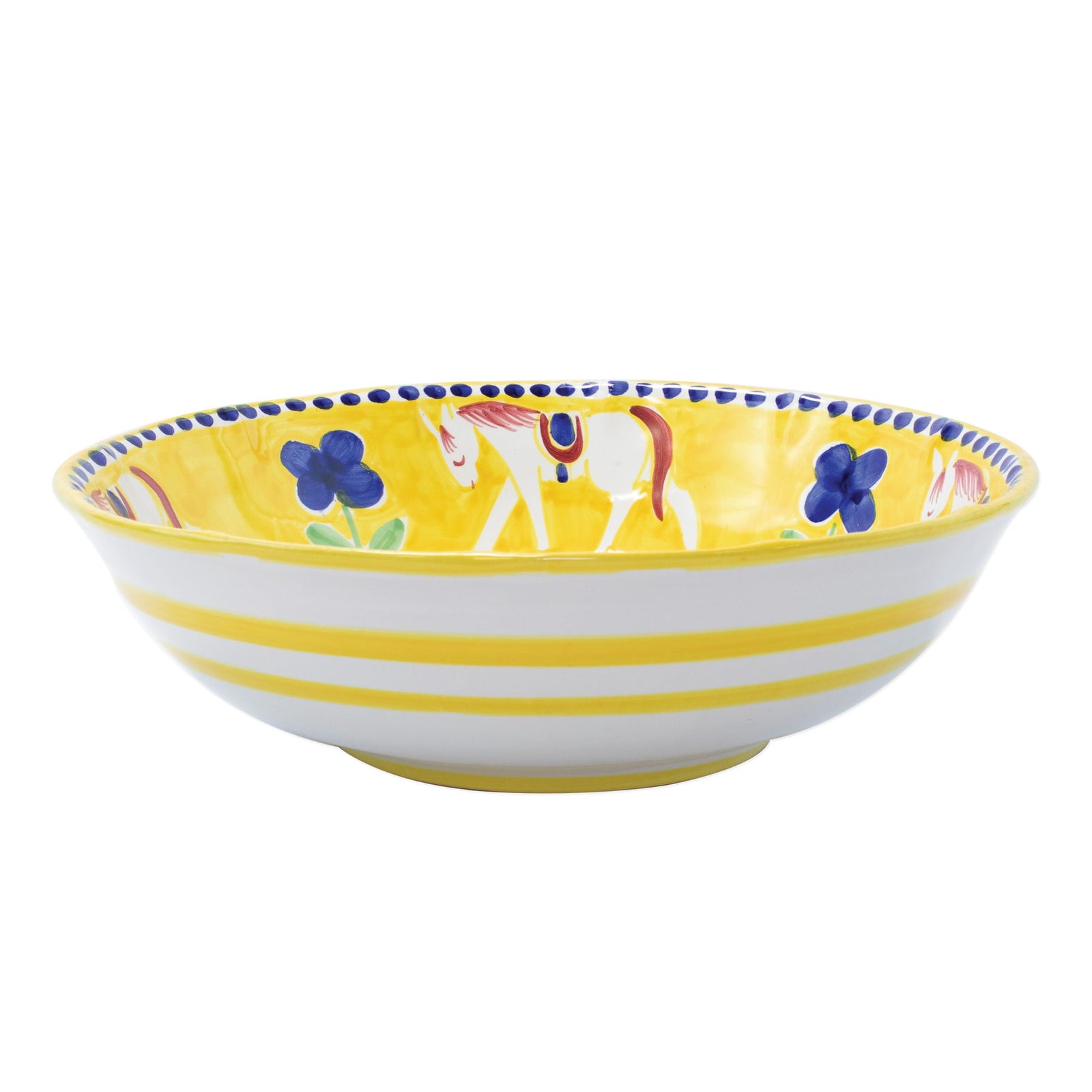 VIETRI: CAMPAGNA Cavallo Large Serving Bowl - Artistica.com