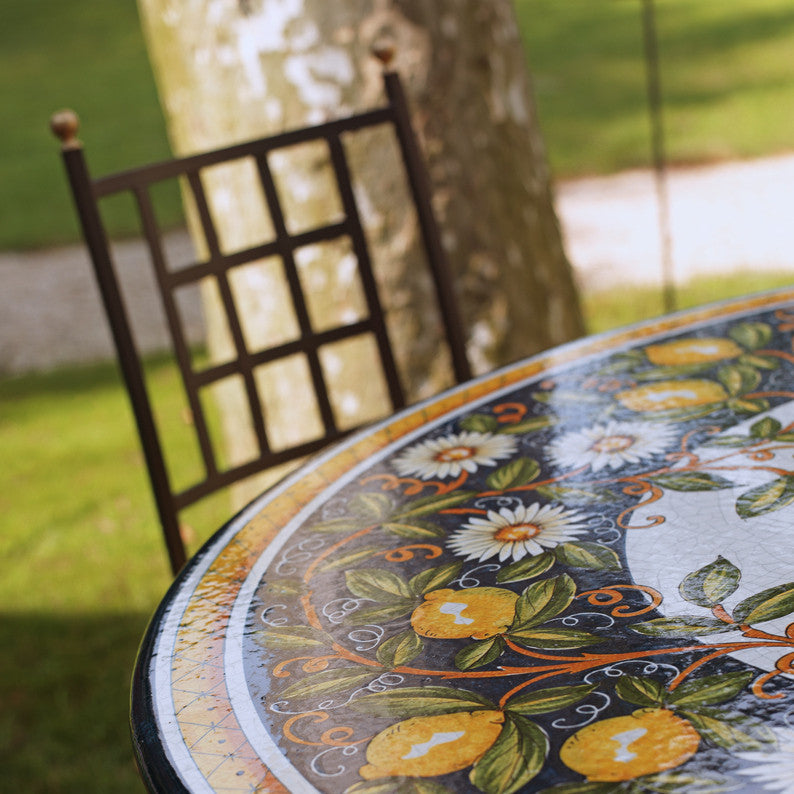 WROUGHT IRON CHAIR: Aurora Design in Deruta, Italy. - Artistica.com