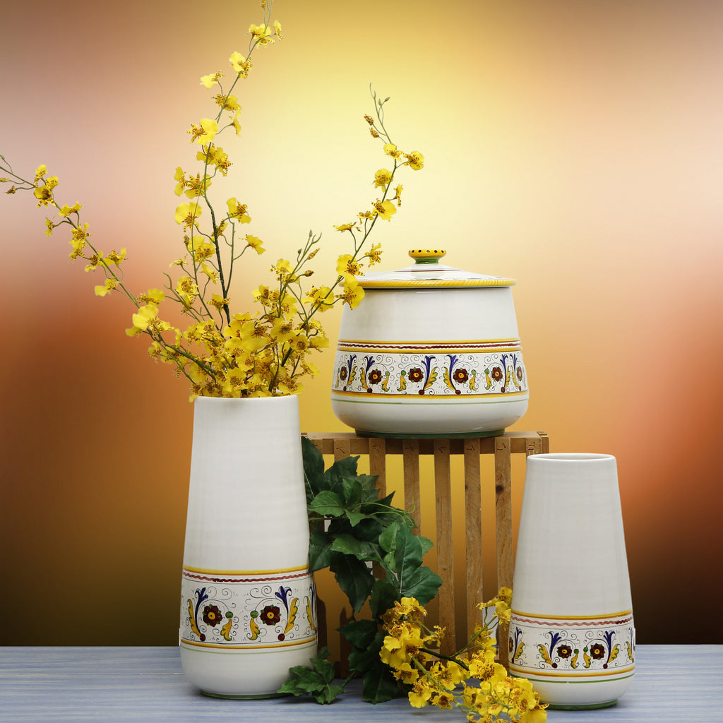 DERUTA BELLA CONICA: Large Conic Vase - PERUGINO Design - Artistica.com