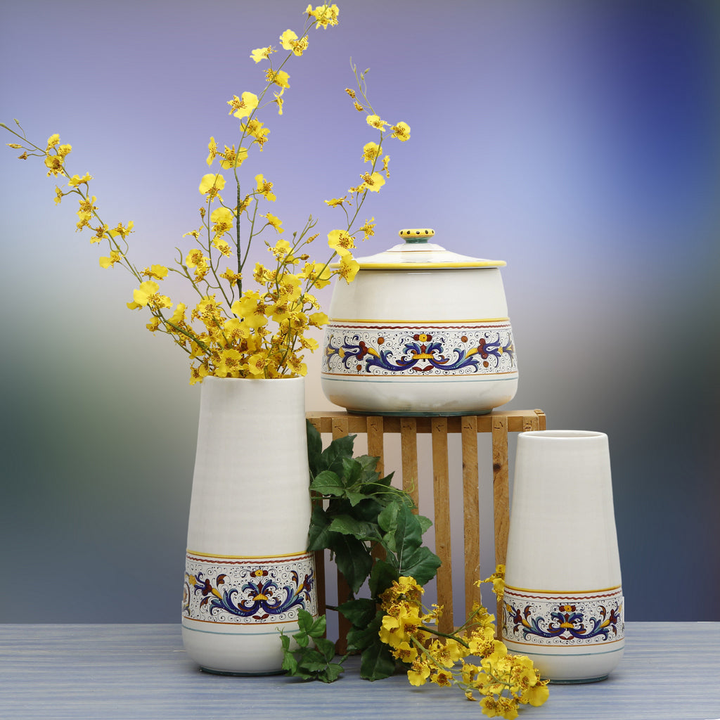 DERUTA BELLA CONICA: Bundle Large+Small Conic Vases - RICCO DERUTA Design - Artistica.com