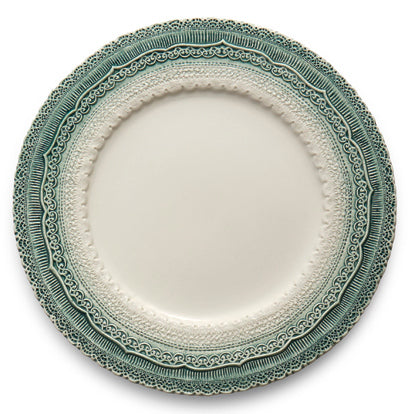 ARTE ITALICA: Finezza Green Holiday Charger - Artistica.com